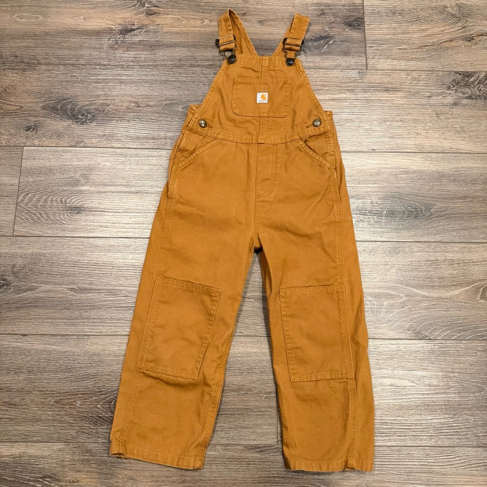 Carhartt Kids Caramel/Brown Duck Bib Overalls